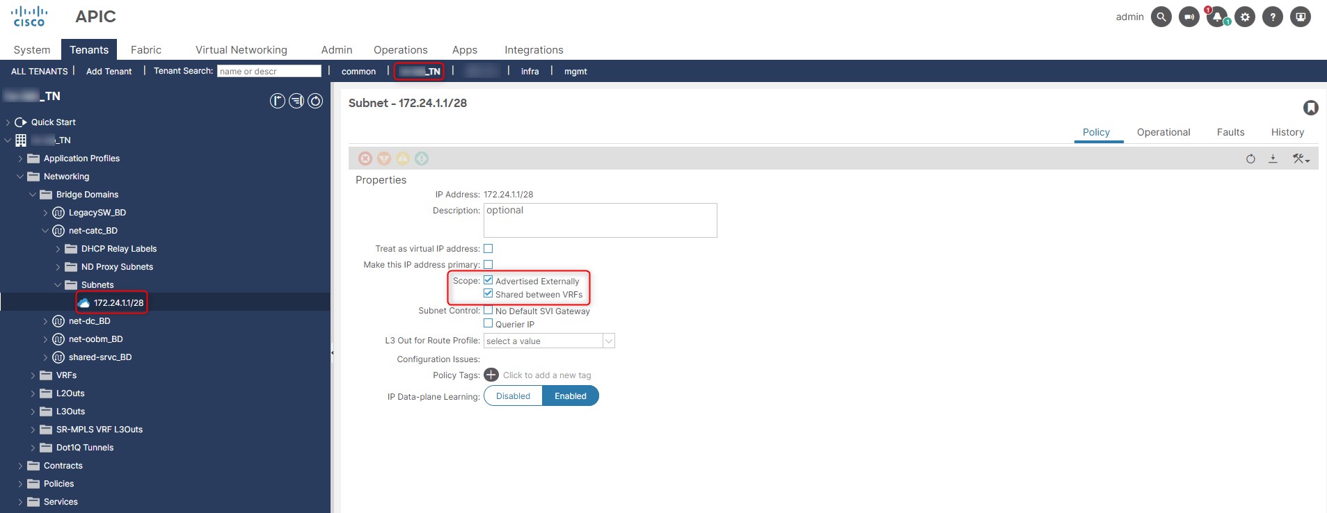 BD subnet 