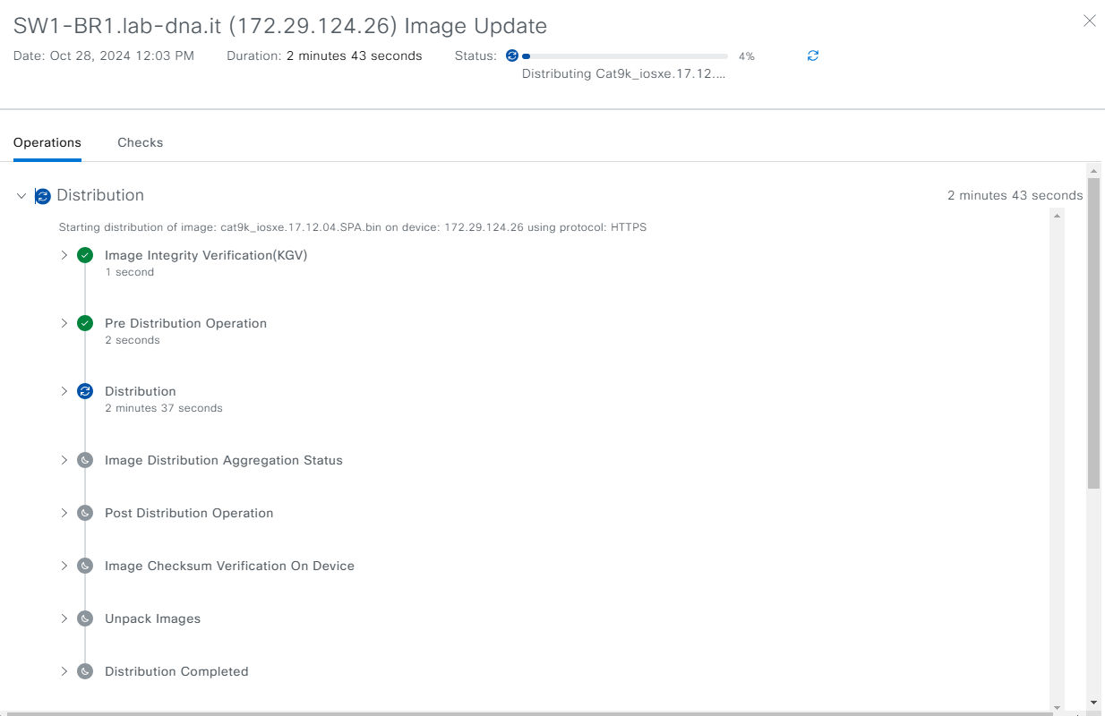 Software upgrade